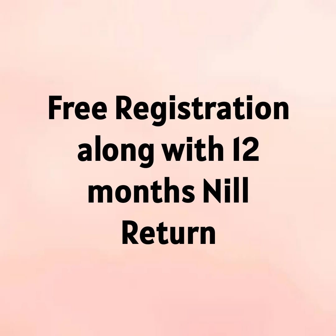 Free GST Registration Along with 12 Months Nil Return
