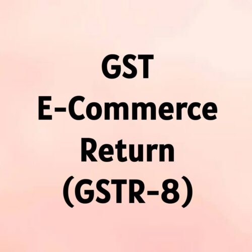 GST E-Commerce Return (GSTR 8)