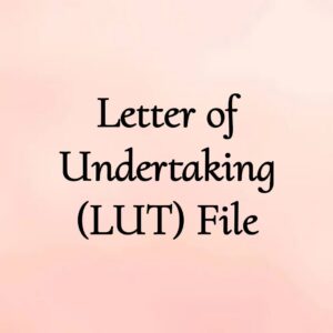Letter of Undertaking (LUT) File